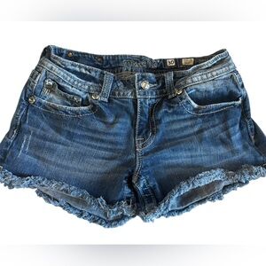 Miss Me Blue Jean Shorts